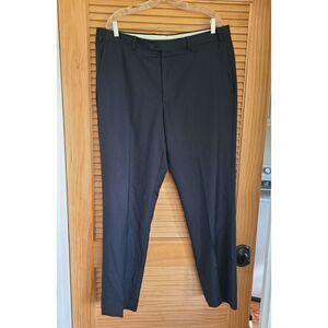 Santorelli Pants Wool 38 X 32 Luxury Serge Flat‎ Front Straight Leg Romeo 1900F